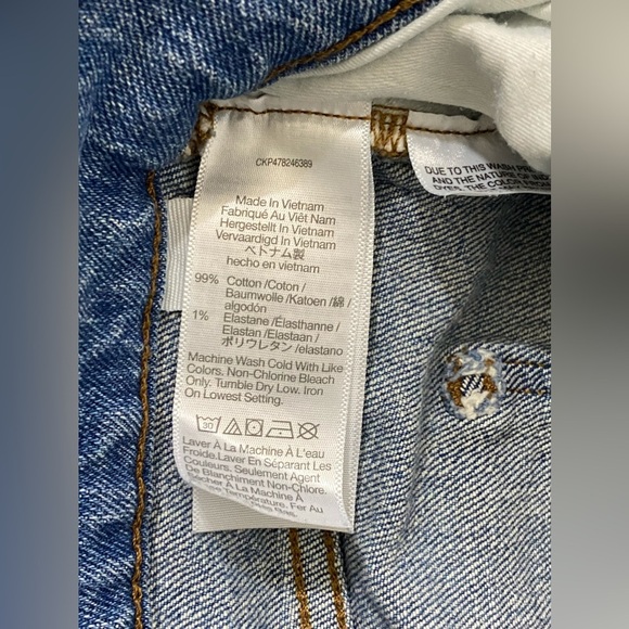 Madewell The Petite '90s Straight Jean in Enmore Wash Sz 32P - Picture 14 of 16